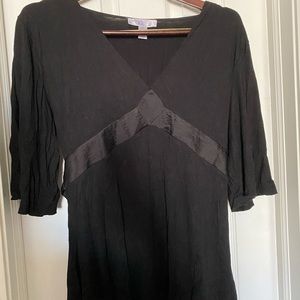 Black Shirt with Tie Back by Nine and Co XL